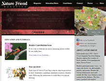 Tablet Screenshot of naturefriendmagazine.com